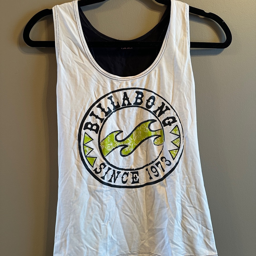 Billabong White Tank Top